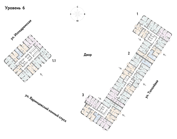 
  Продается 2-комн. квартира 67.09 м², в ЖК Страна.Тополевая, к 2. Фото 2.