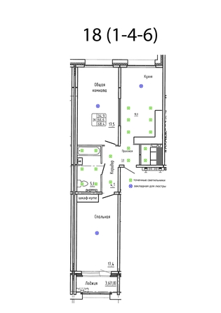 
  Продается 2-комн. квартира 68.4 м², в ЖК Гренландия, Лес дом №6. Фото 1.