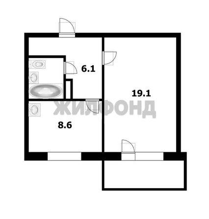 
  Продается 1-комн. квартира 37.4 м². Фото 23.