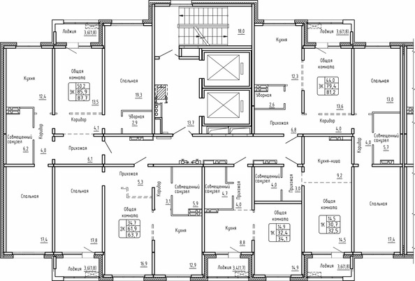 
  Продается 1-комн. квартира 34.1 м², в ЖК Самоцветы, Бирюза дом 2. Фото 1.