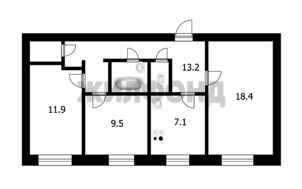 
  Продается 3-комн. квартира 66 м². Фото 26.