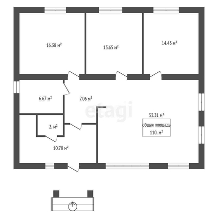 
  Продается дом 110 м². Фото 2.
