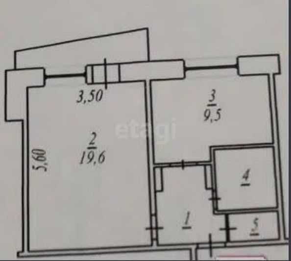 
  Продается 1-комн. квартира 38.4 м². Фото 6.