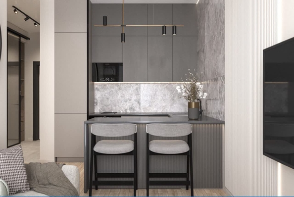 
  Продается 1-комн. квартира 40 м², в ЖК Тихомиров, башня А. Фото 1.