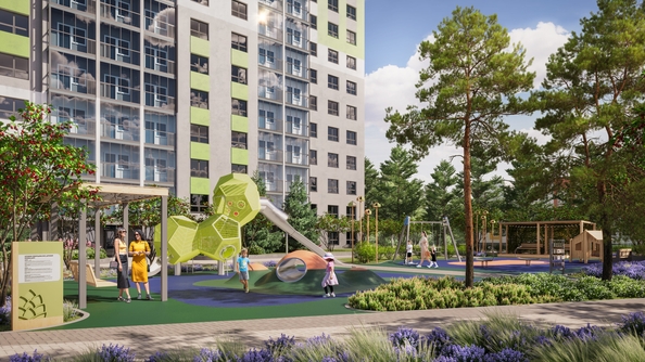 
  Продается 1-комн. квартира 43.52 м², в ЖК Эко-квартал на Кедровой, дом 5. Фото 2.