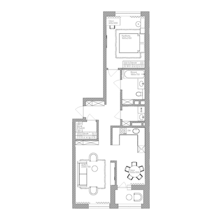 
  Продается 2-комн. квартира 68.65 м², в  Дом Нобель. Фото 1.