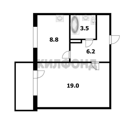 
  Продается 1-комн. квартира 37.5 м². Фото 8.