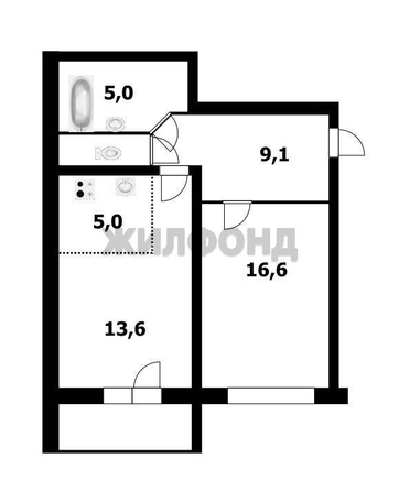 
  Продается 2-комн. квартира 49.9 м², в ЖК Чистая Слобода, дом 41. Фото 14.
