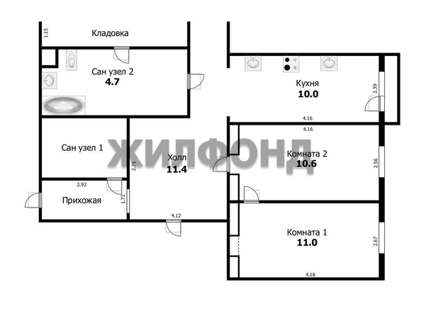 
  Продается 1-комн. квартира 21.6 м². Фото 12.