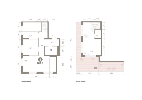 
  Продается 2-комн. квартира 111.5 м², в ЖК Пшеница, дом 4. Фото 1.