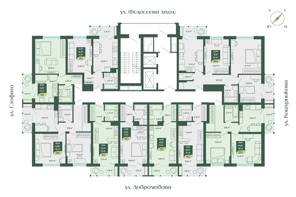 
  Продается студия 31.54 м², в ЖК Мичурин. Фото 1.