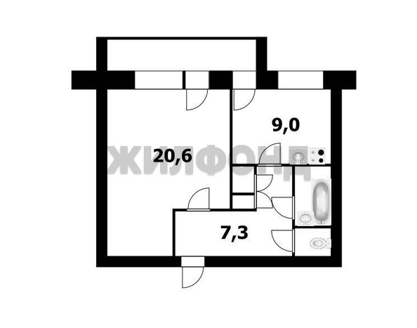 
  Продается 1-комн. квартира 45 м². Фото 10.
