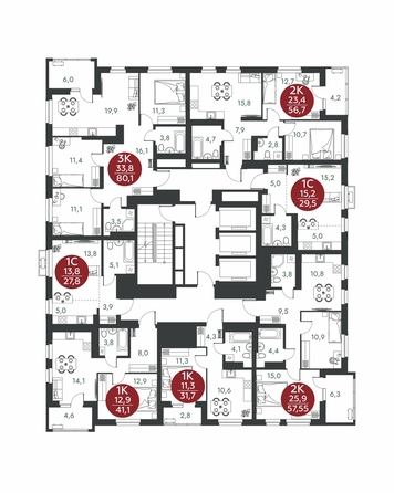 
  Продается 2-комн. квартира 57.55 м², в ЖК Скандинавские кварталы, дом 1. Фото 1.