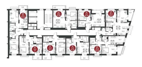 
  Продается 2-комн. квартира 60.2 м², в ЖК Скандинавские кварталы, дом 1. Фото 1.