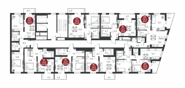 
  Продается 1-комн. квартира 40.38 м², в ЖК Скандинавские кварталы, дом 1. Фото 1.