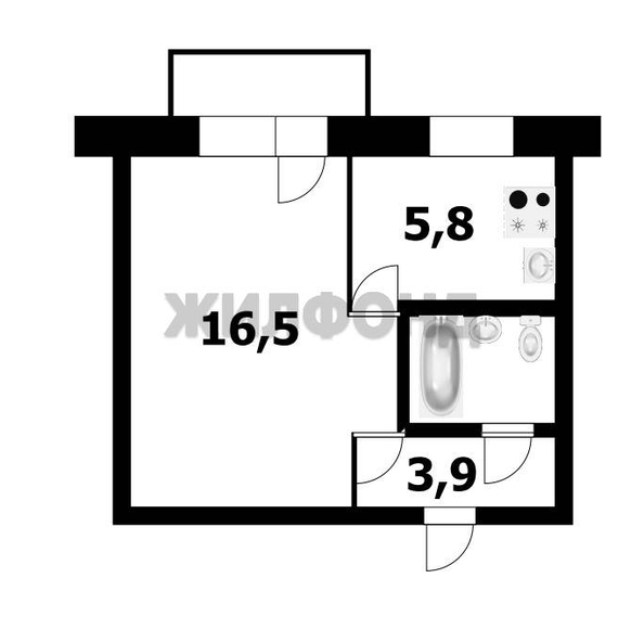 
  Продается 1-комн. квартира 29.2 м². Фото 12.