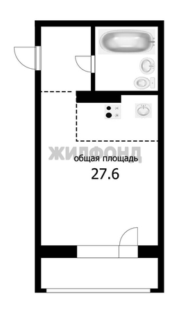
  Продается 1-комн. квартира 27.6 м². Фото 5.