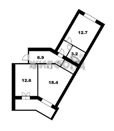 
  Продается 2-комн. квартира 57.7 м². Фото 21.
