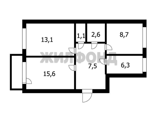 
  Продается 3-комн. квартира 54.9 м². Фото 21.