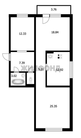 
  Продается 3-комн. квартира 86.4 м². Фото 30.