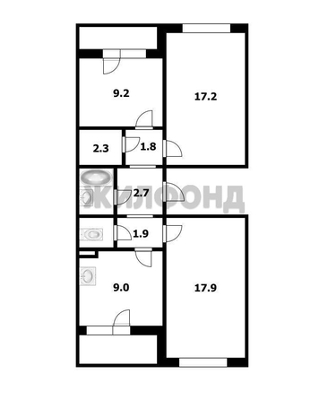 
  Продается 3-комн. квартира 67.3 м². Фото 15.