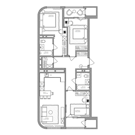 
  Продается 4-комн. квартира 95.8 м², в ЖК Беринг, дом 2. Фото 6.