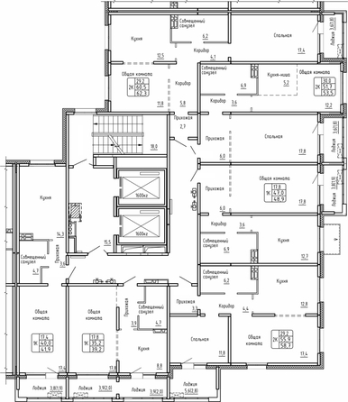 
  Продается 2-комн. квартира 58.7 м², в ЖК Самоцветы, Бирюза дом 2. Фото 1.