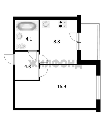 
  Продается 1-комн. квартира 34.1 м². Фото 3.