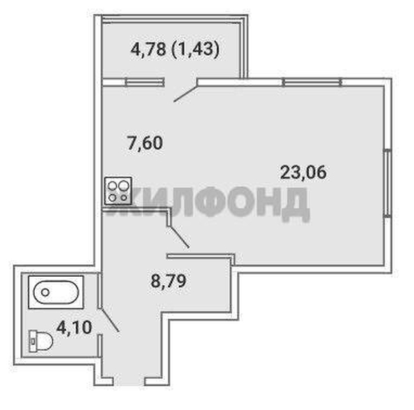 
  Продается 1-комн. квартира 43.2 м², в ЖК Сергиев Пассаж, 3. Фото 10.