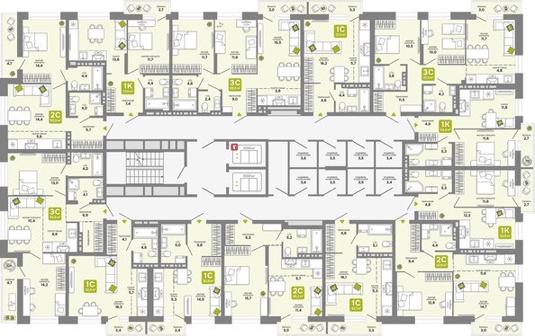
  Продается студия 33.4 м², в ЖК Счастливый квартал, дом 3. Фото 1.