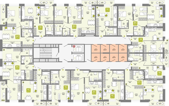 
  Продается 2-комн. квартира 50.9 м², в ЖК Счастливый квартал, дом 3. Фото 1.