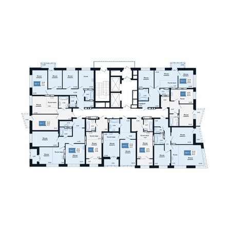 
  Продается 2-комн. квартира 46.41 м², в ЖК Салют, дом 2. Фото 1.