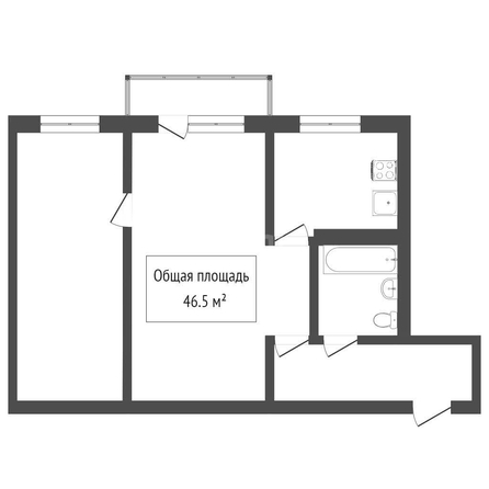 
  Продается 2-комн. квартира 46.5 м². Фото 16.