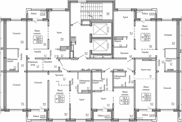 
  Продается 3-комн. квартира 81 м², в ЖК Самоцветы, Бирюза дом 2. Фото 1.