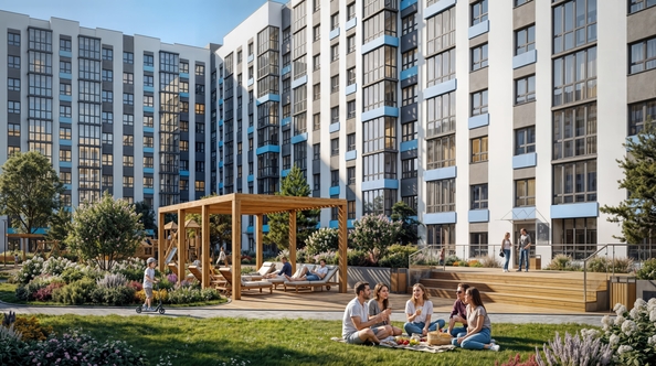 
  Продается 1-комн. квартира 41.7 м², в ЖК Акварельный 4.0. Фото 4.
