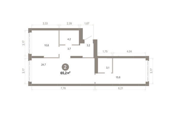 
  Продается 2-комн. квартира 65.2 м², в  Квартал Молодость, дом 1. Фото 1.