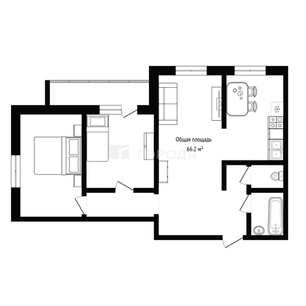 
  Продается 3-комн. квартира 66.2 м². Фото 23.