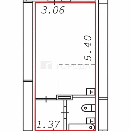 
  Продается студия 25 м², в ЖК Радуга Сибири, дом 5. Фото 7.