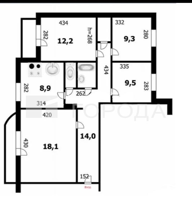 
  Продается 4-комн. квартира 78.9 м². Фото 8.