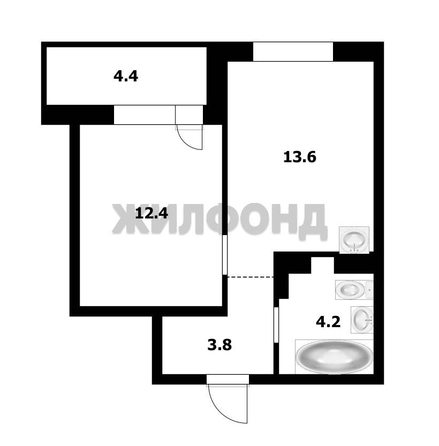 
  Продается 1-комн. квартира 33.7 м², в ЖК Характер. Фото 17.