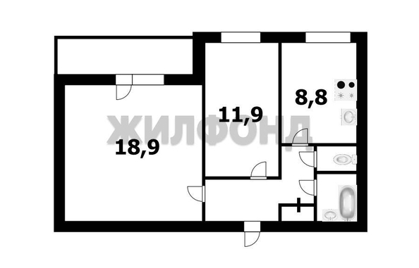 
  Продается 2-комн. квартира 51.8 м². Фото 16.