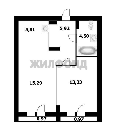 
  Продается 2-комн. квартира 43.1 м². Фото 9.