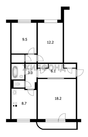 
  Продается 3-комн. квартира 64.6 м². Фото 15.