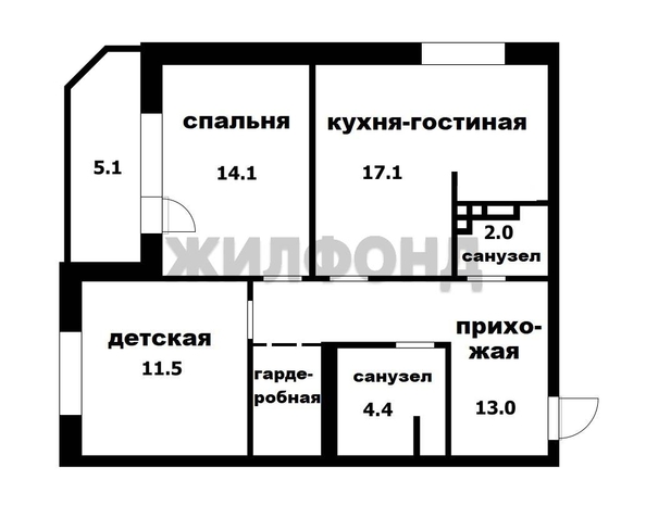 
  Продается 3-комн. квартира 65.8 м². Фото 23.