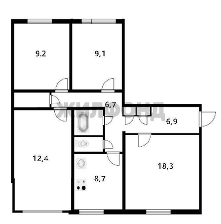 
  Продается 4-комн. квартира 77.8 м². Фото 15.