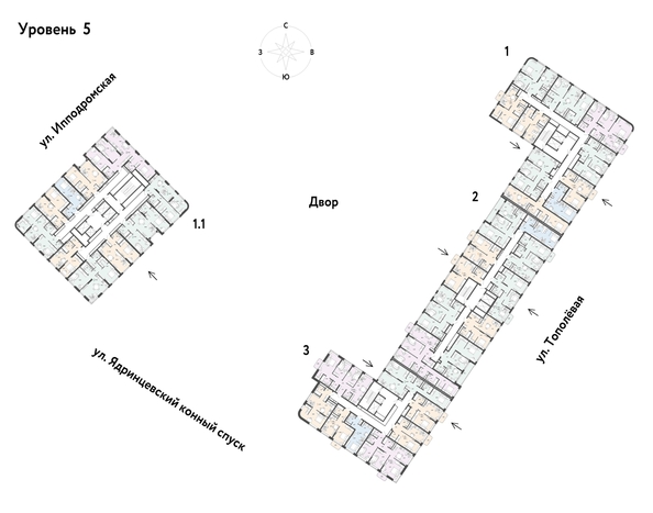 
  Продается 1-комн. квартира 41.24 м², в ЖК Страна.Тополевая, к 2. Фото 1.