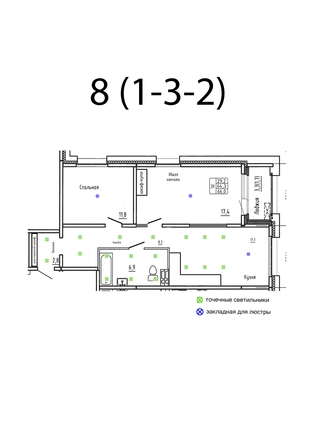 
  Продается 2-комн. квартира 66 м², в ЖК Гренландия, Лес дом 6. Фото 1.