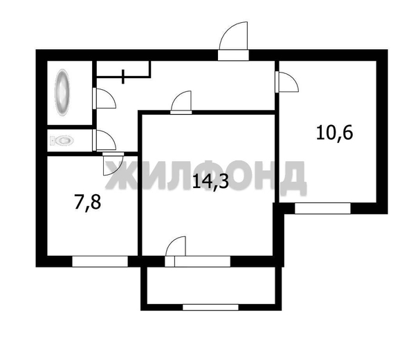 
  Продается 2-комн. квартира 45.8 м². Фото 12.