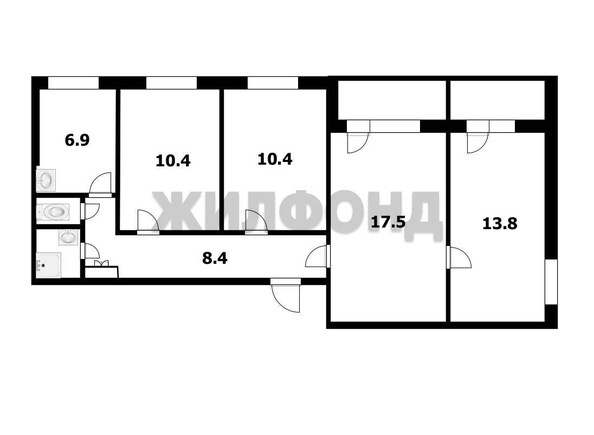 
  Продается 4-комн. квартира 71.2 м². Фото 14.