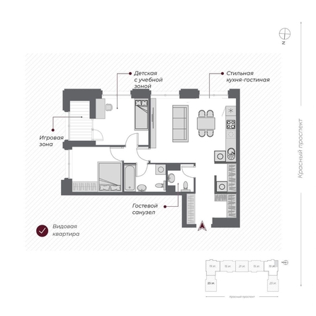 
  Продается 3-комн. квартира 70 м², в  Дом Нобель. Фото 1.